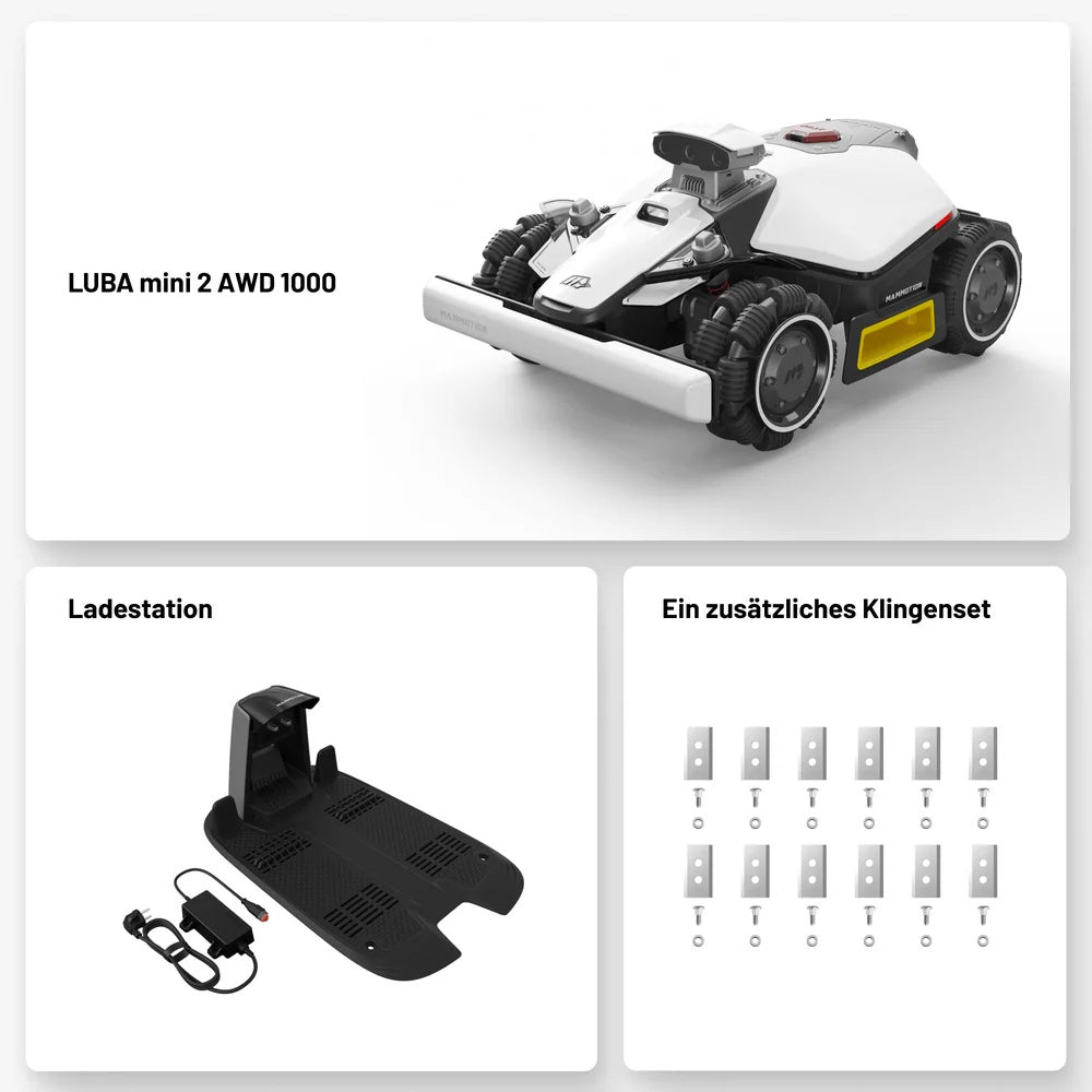 Mammotion LUBA Mini 2 AWD 1000 Mähroboter – 1.000 m², Allrad, LiDAR, kompakt - Image 6