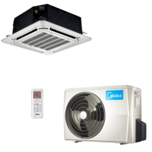 Midea 4-Wege-Deckenkassette 10,5 kW – 4-Wege-Luftverteilung, für Gewerbe