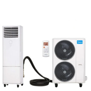 Midea Klimasäule Mobile Split-Klimaanlage 14,1 kW – mobile Standklimaanlage, Quick-Connect
