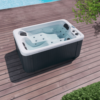 Gartana Outdoor Whirlpool HORIZON 175×115 cm | 2 Personen Ozon LED Wasserfall