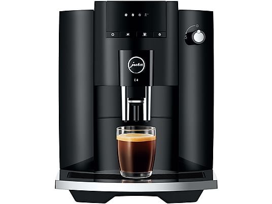 JURA E4 Piano Black Kaffeevollautomat – Professional Aroma Grinder, 3D-Brühprozess, 3 Intensitäten
