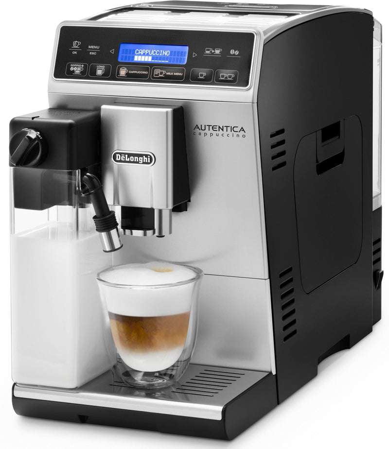 De'Longhi Autentica ETAM29.660.SB Kaffeevollautomat – 19,5 cm breit, LatteCrema System, Doppio+