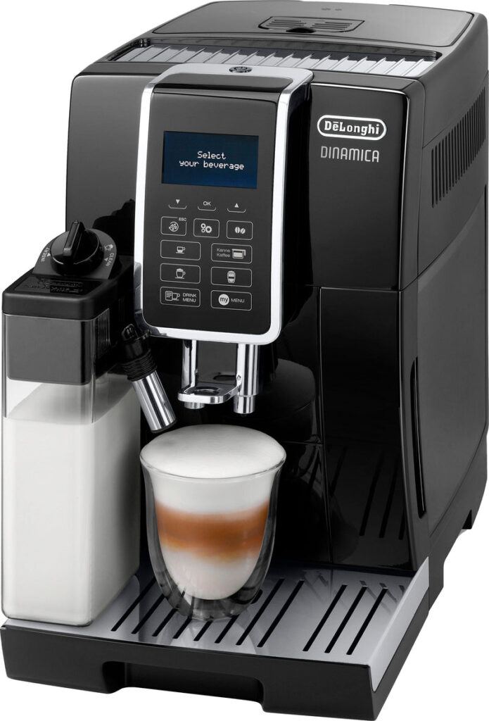 De'Longhi Dinamica ECAM356.57.B Kaffeevollautomat – 5 Kaffeestärken, LatteCrema, 14 Getränke