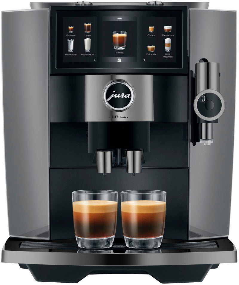 JURA J10 Twin Diamond Onyx Kaffeevollautomat – Cold Brew, 46 Rezepte, App-Steuerung