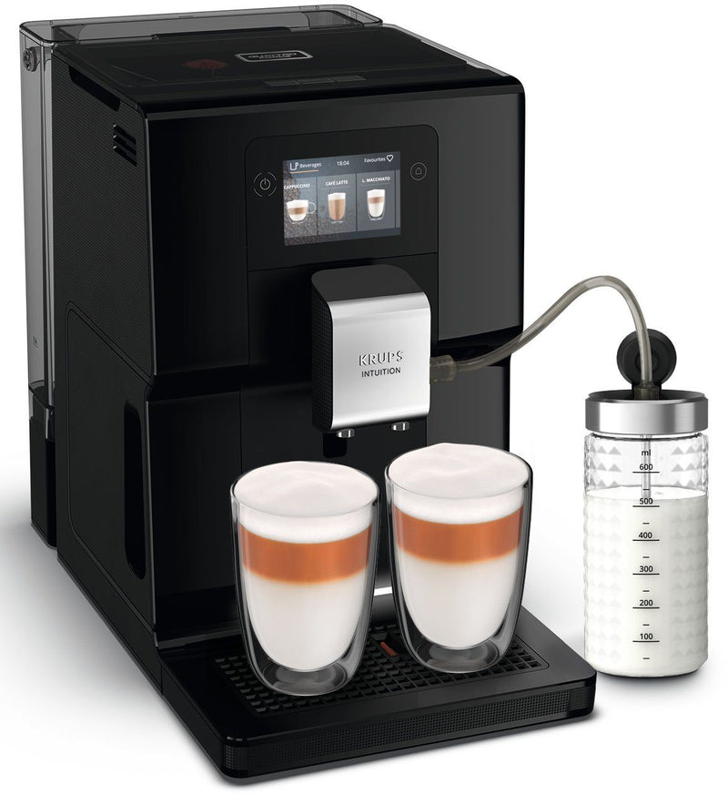 KRUPS EA8738 Intuition Preference – 3,5" Touchscreen, One Touch Cappuccino, 8 personalisierte Rezepte