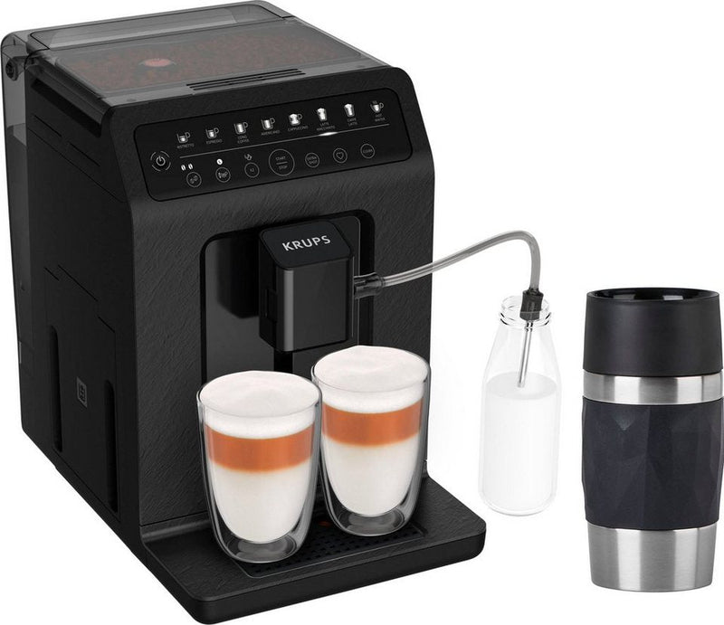 Krups Evidence EA897B Kaffeevollautomat – ECOdesign, 8 Programme, 2 Getränke gleichzeitig