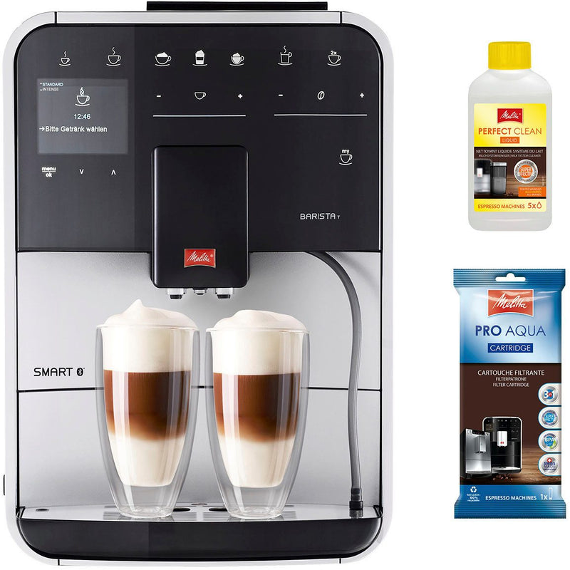 Melitta Barista T Smart F831-101 Kaffeevollautomat 18 Rezepte & leises Mahlwerk