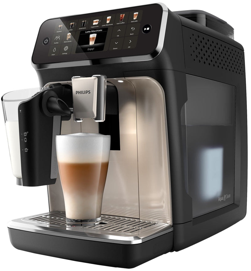 Philips Series 5500 EP5547/90 Kaffeevollautomat – 15 Bar, 12 Mahlgradeinstellungen, LatteGo cyclonische Aufschäumtechnologie, spülmaschinengeeignet