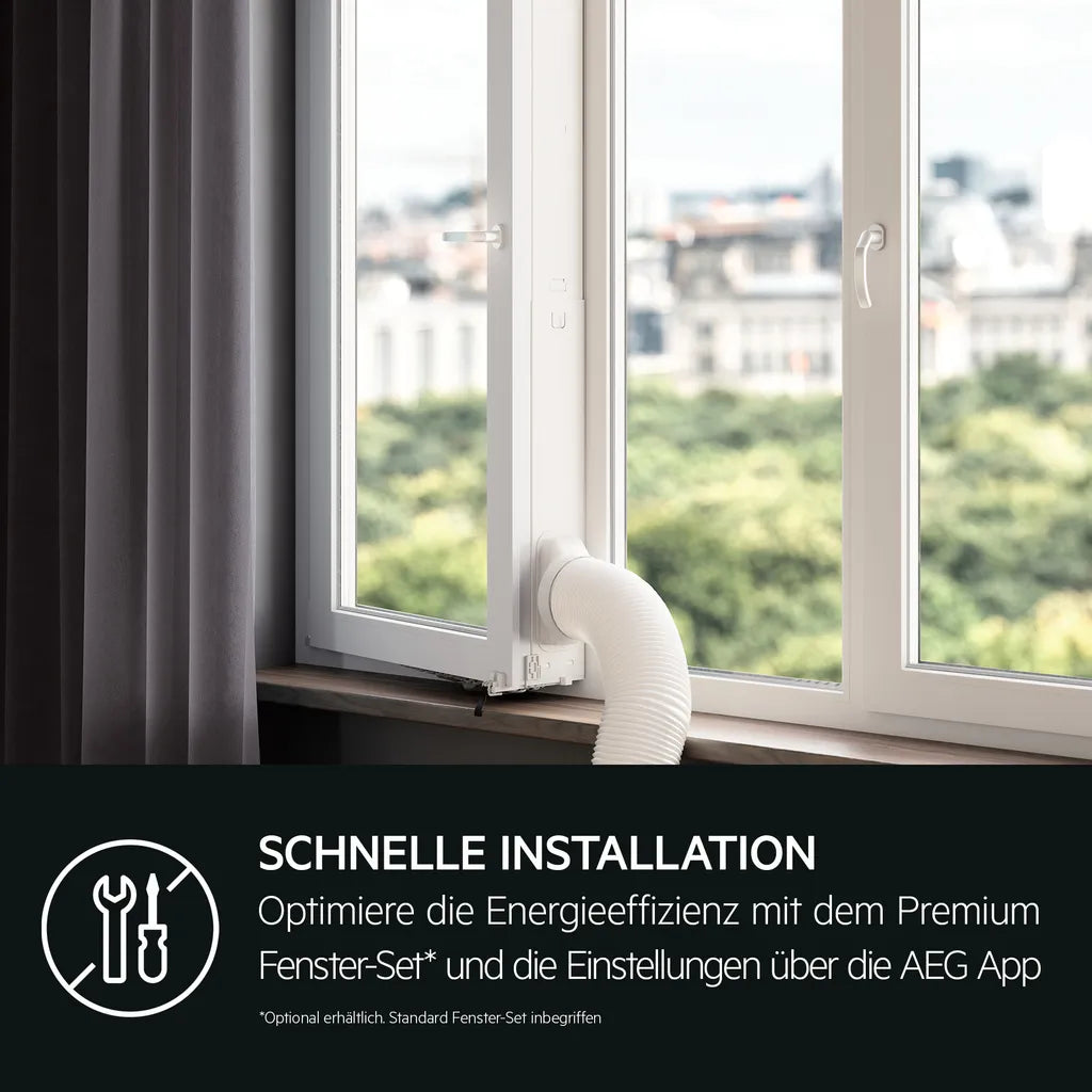 AEG Comfort 6000 Aire Acondicionado Portátil 14000 BTU R290 App WiFi Sin Instalación - Imagen 5