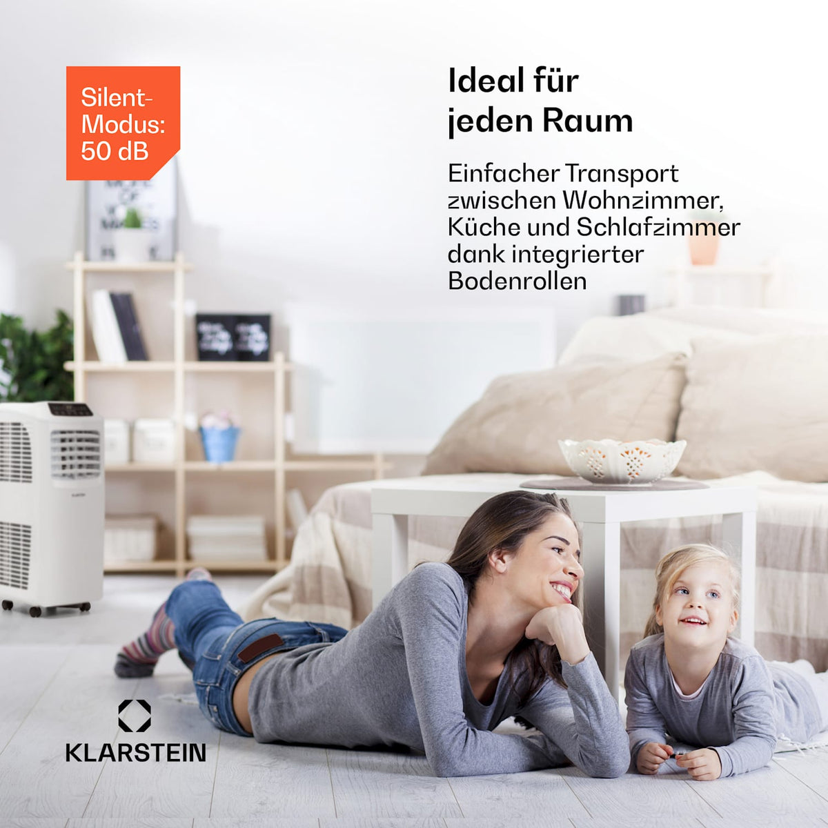 Klarstein Pure Blizzard 3 2G Mobiles Klimagerät 7000 BTU Leise 50 Dezibel Energieklasse A - Imagen 4
