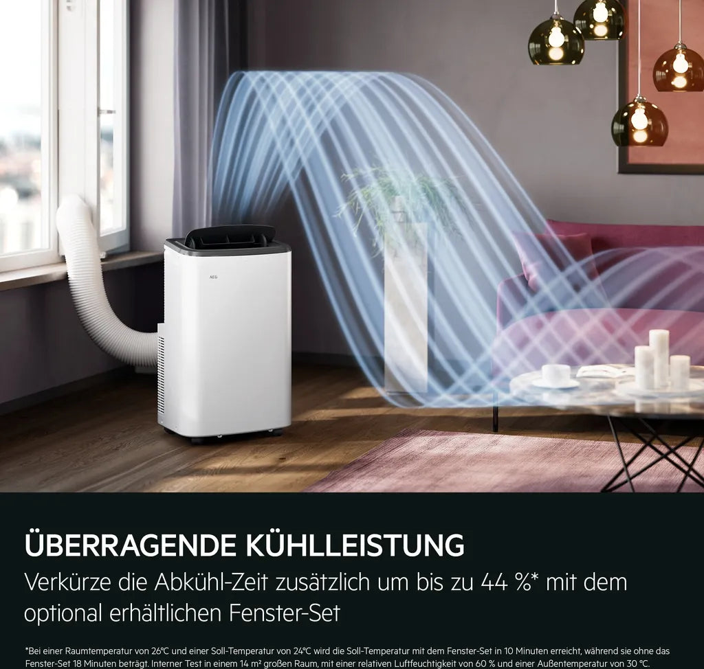 AEG Comfort 6000 Aire Acondicionado Portátil 14000 BTU R290 App WiFi Sin Instalación - Imagen 7
