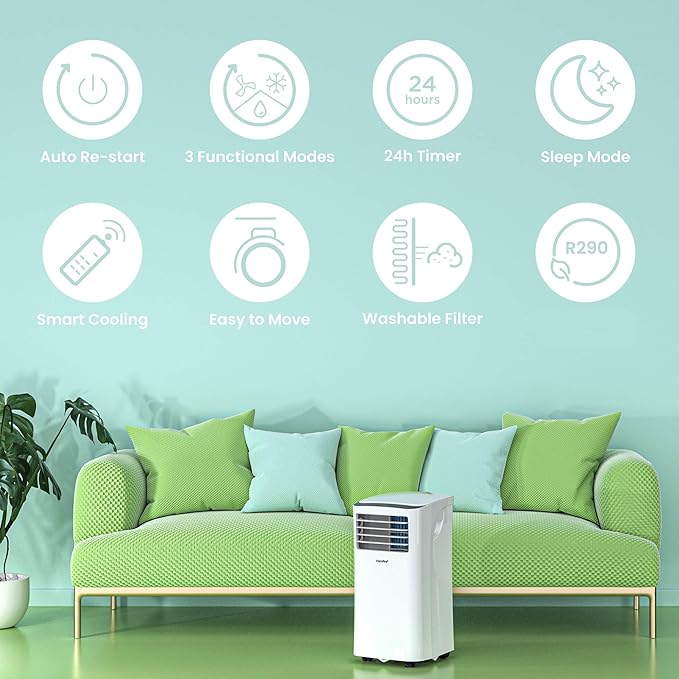 Comfee Mobiles Klimagerät MPPH 07CRN7 3 In 1 Klimaanlage 7000 BTU Für 25 Quadratmeter - Imagen 2