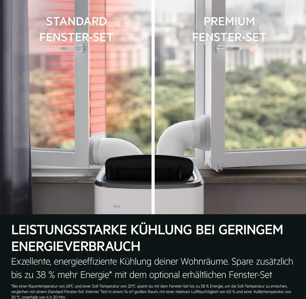 AEG Comfort 6000 Aire Acondicionado Portátil 14000 BTU R290 App WiFi Sin Instalación - Imagen 6
