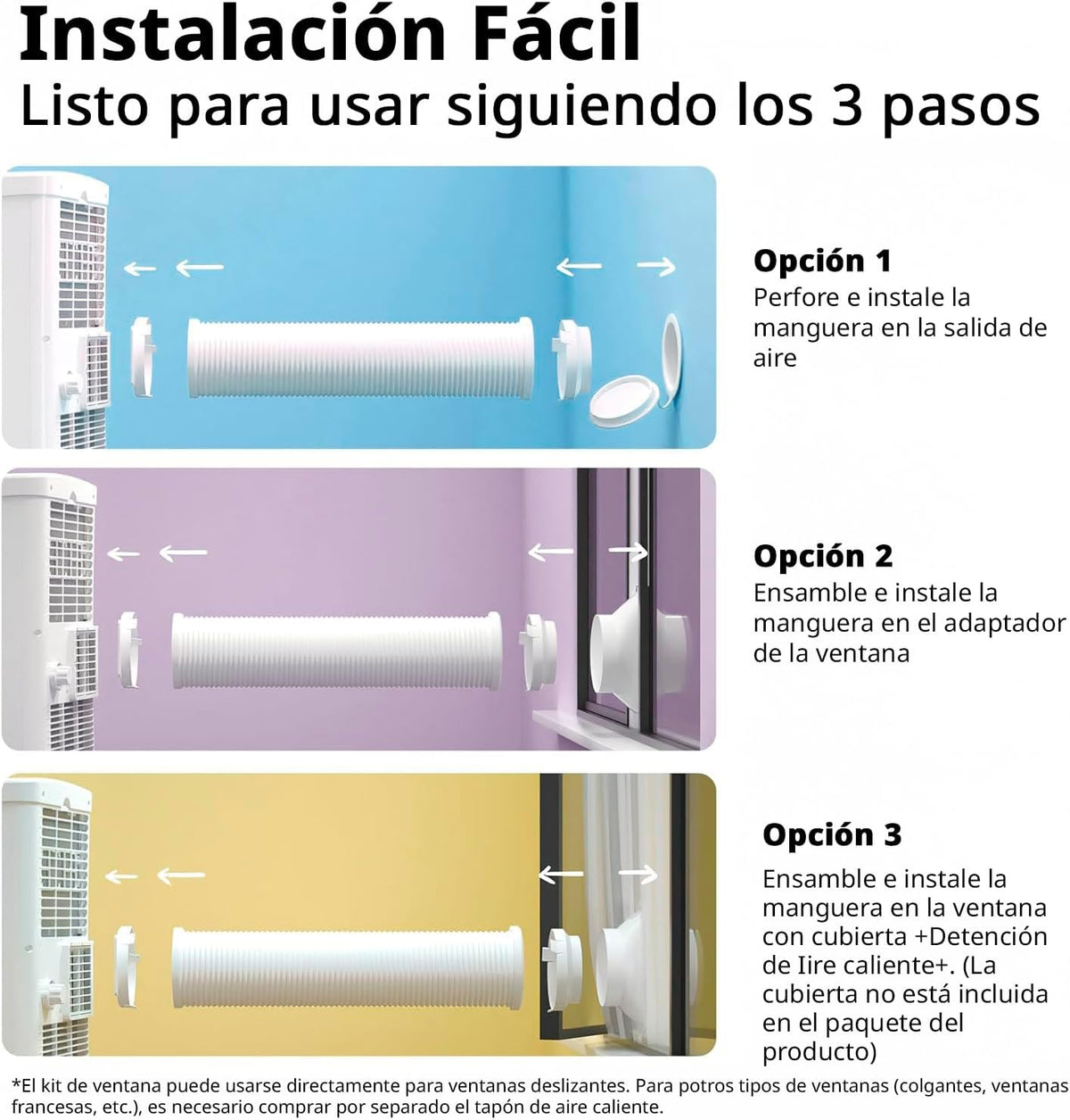 Comfee Breezy Cool Pro 2.6 Climatizador Portátil 9000 BTU Hasta 30 m² Alexa App - Imagen 5