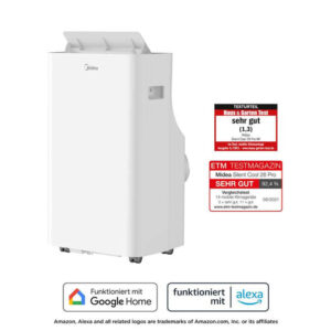 Midea Silent Cool 26 Pro Mobile Klimaanlage 57 Dezibel Fernbedienung