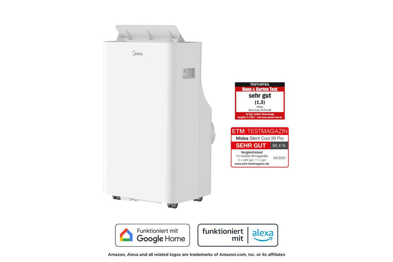 Midea Silent Cool 26 Pro Climatiseur Mobile Silencieux 57 dB Télécommande