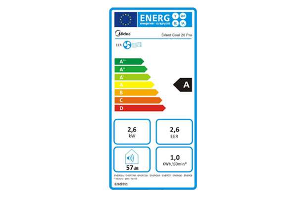 Midea Silent Cool 26 Pro Mobile Klimaanlage Leise 57 Dezibel - Imagen 8