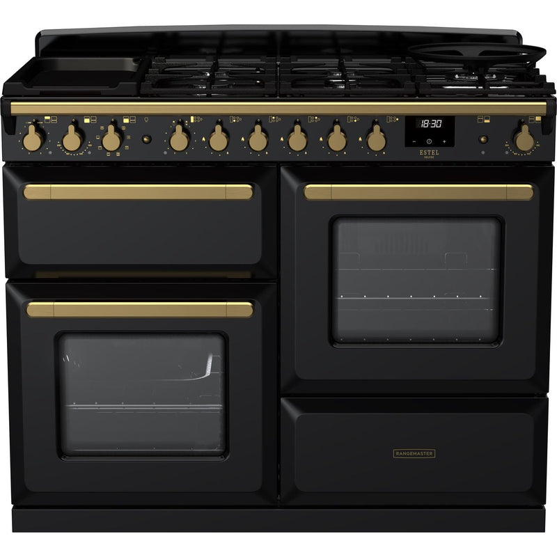 Rangemaster Estel Deluxe ESDLO110DFPGBL/AB1 Dual Fuel Range Cooker 109.2cm x 65.4cm x 89.5cm