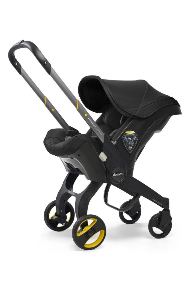 NovaBaby Convertible Infant Car Seat And Compact Stroller System With Base - Air Travel Certified For Easy Airports