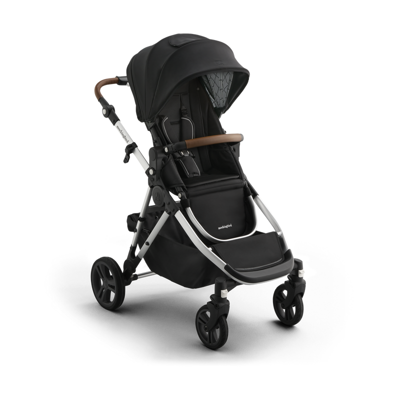 Mockingbird Single-to-Double Stroller 3 Point 0 - Birth to Toddler With Lie-Flat Bassinet and Forty Car Seat Adapters